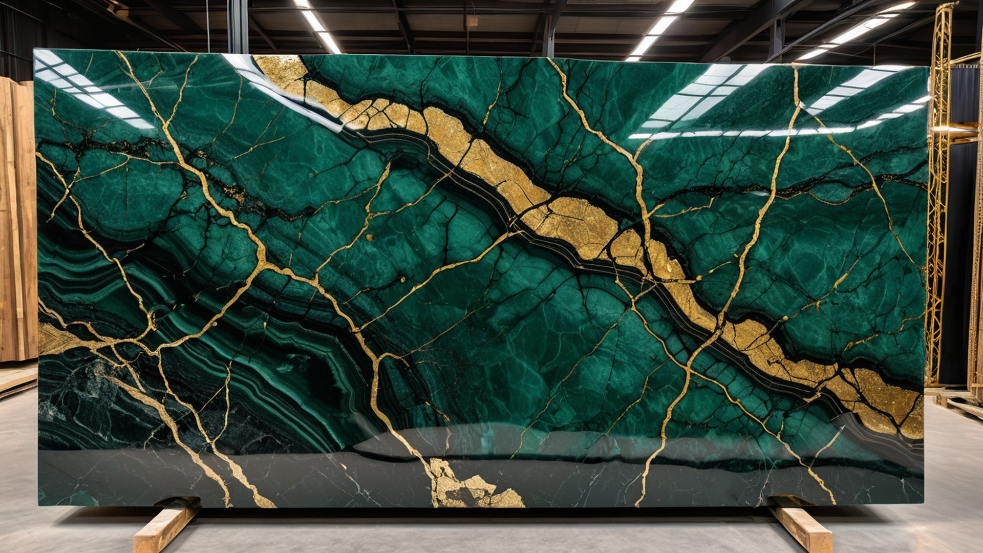 Exotic quartzite slab reference